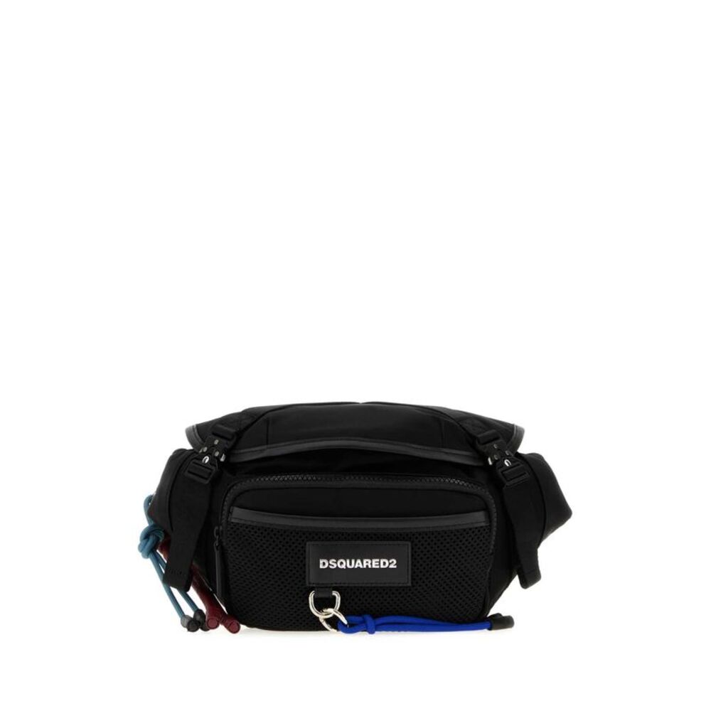 Dsquared Men Black Fabric Basic Belt Bag